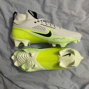Nike Vapor Edge Pro 360 2 Football Cleats Platinum Green Sz 10 DA5456-004